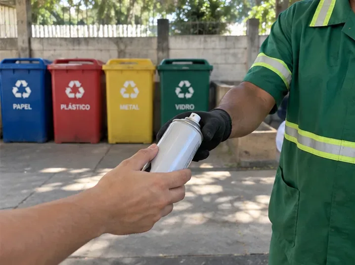 Como descartar lata de spray em Natal: passo a passo seguro para aerossóis