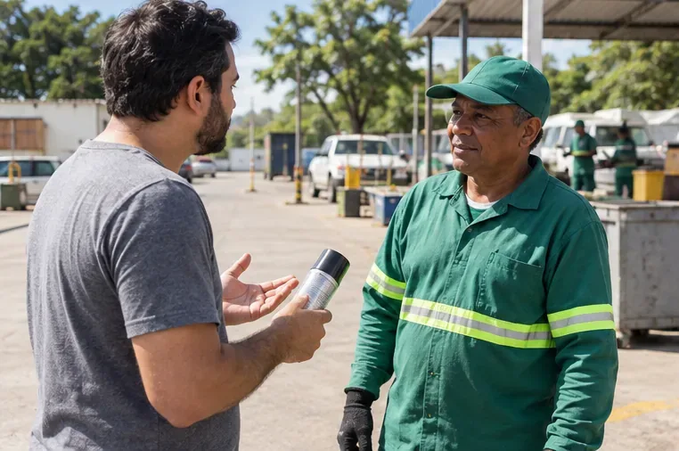 Como descartar lata de spray em Uberlândia: guia seguro