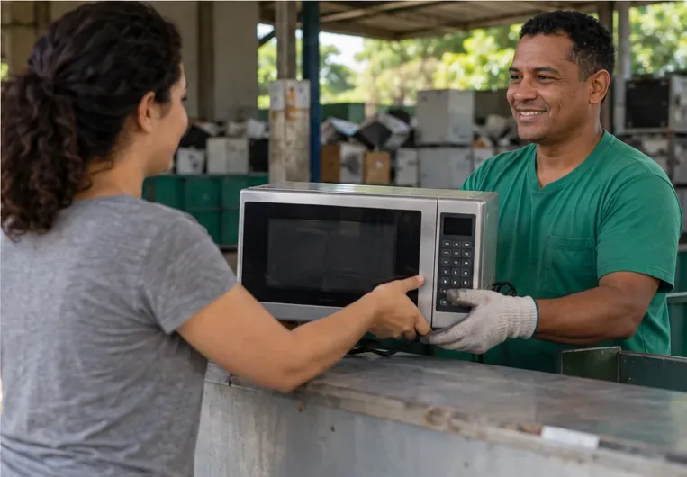 Como descartar micro-ondas em Brasília: entrega, coleta e cuidados