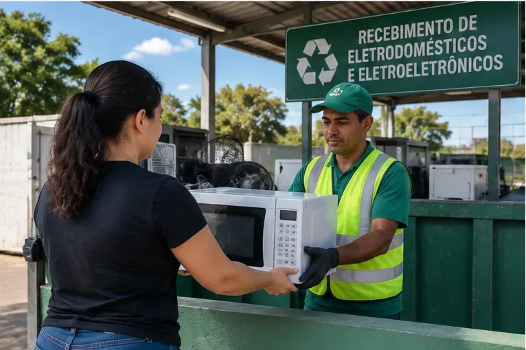 Como descartar micro-ondas em Campo Grande: onde levar e o que fazer antes