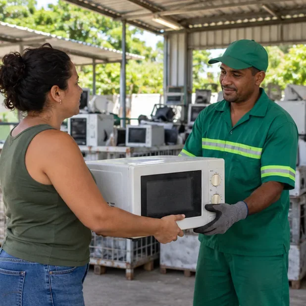 Como descartar micro-ondas em Natal: coleta e pontos de entrega
