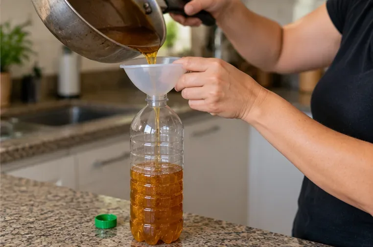 Como descartar óleo de cozinha usado em Goiânia: onde levar e como armazenar