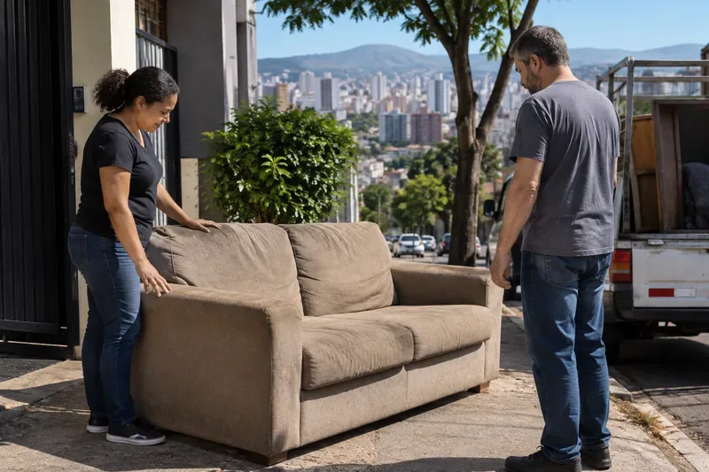 Como descartar sofá em Belo Horizonte: opções, custos e cuidados antes de decidir