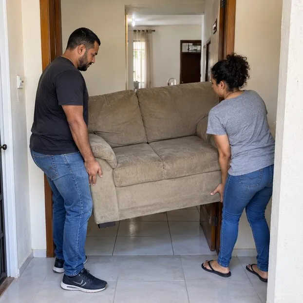 Como descartar sofá em Osasco: compare retirada, doação e Ecoponto