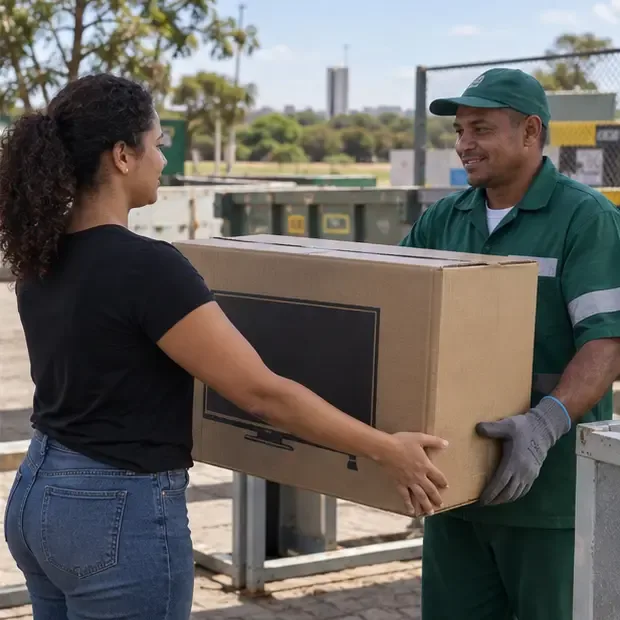 Como descartar televisão em Brasília: PEV, coleta domiciliar e cuidados