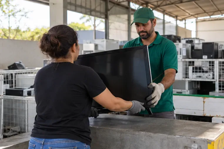 Como descartar televisão em Contagem: opções corretas e cuidados antes de levar a TV