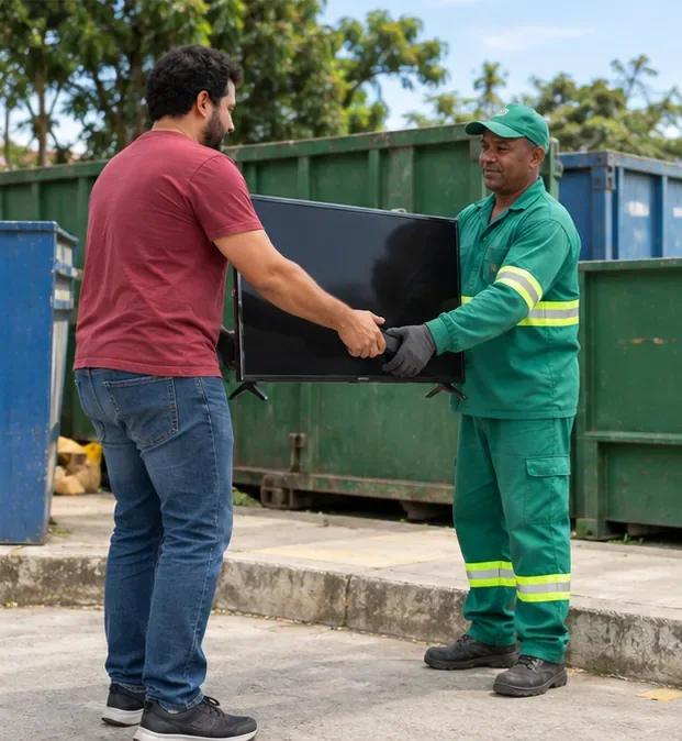 Como descartar televisão em Guarulhos: Ecopontos, coleta e alternativas