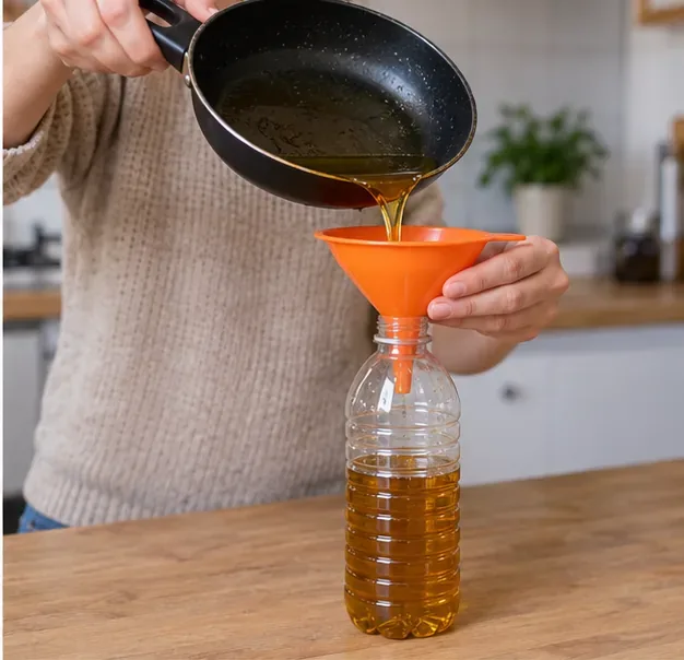 Cómo tirar aceite de cocina usado en Alcalá de Henares: contenedor naranja y Punto Limpio