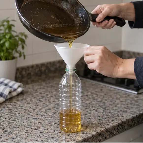 Cómo tirar aceite de cocina usado en L’Hospitalet de Llobregat: guía paso a paso