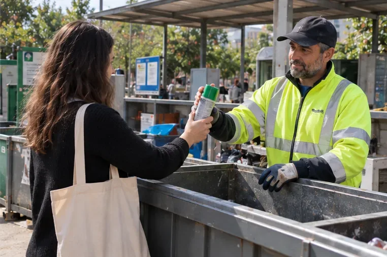 Cómo tirar un aerosol en Barcelona: qué hacer si está vacío, lleno o dañado