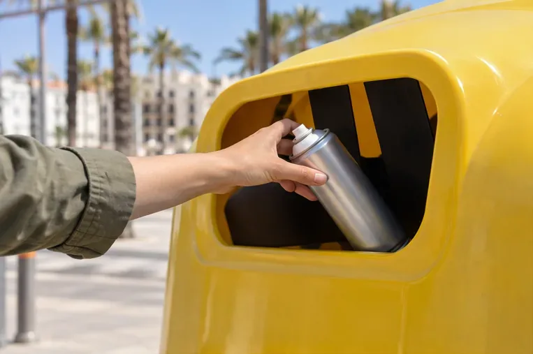 Cómo tirar un aerosol en Málaga: contenedor amarillo o punto limpio