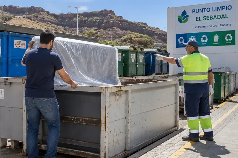 Cómo tirar un colchón en Las Palmas de Gran Canaria: recogida, PATR y puntos limpios