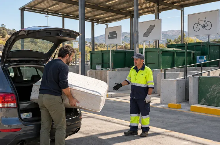 Cómo tirar un colchón en Málaga: recogida, horarios y Punto Limpio