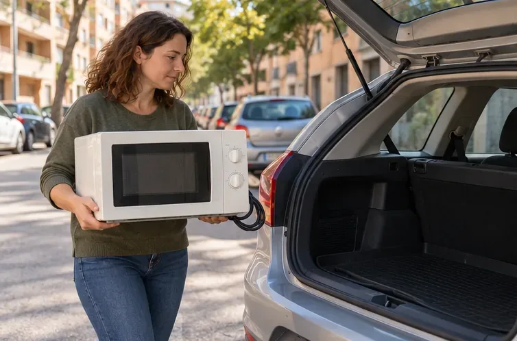 Cómo tirar un microondas en Sabadell: Punts Blaus y recogida al comprar otro