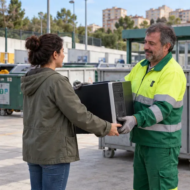 Cómo tirar un ordenador en A Coruña: puntos limpios y preparación segura