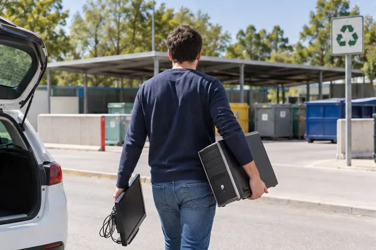 Cómo tirar un ordenador en Sabadell: opciones para reciclarlo sin perder tus datos
