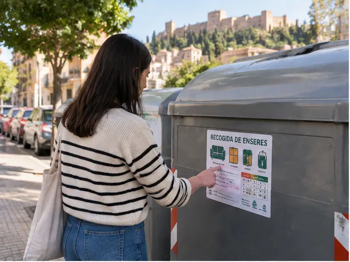 Cómo tirar un sofá en Málaga: días de recogida, punto limpio y errores que conviene evitar