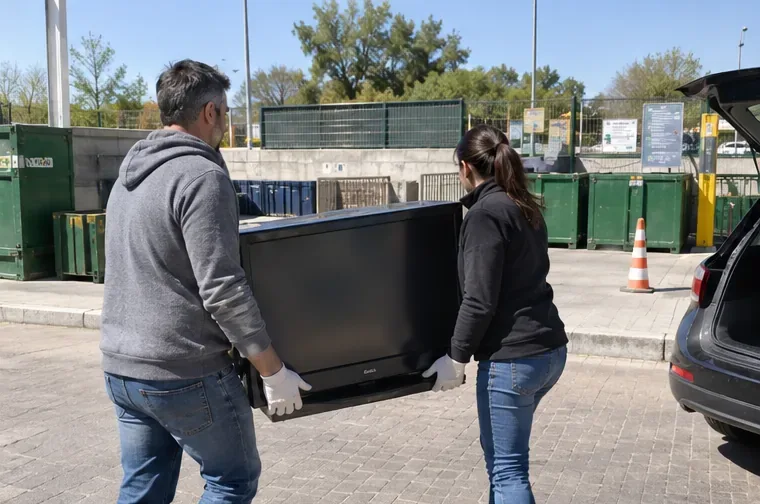 Cómo tirar un televisor en Madrid: punto limpio, recogida municipal y retirada en tienda