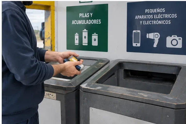 Cómo tirar una batería de litio en A Coruña: puntos limpios, comercios y qué hacer si está dañada