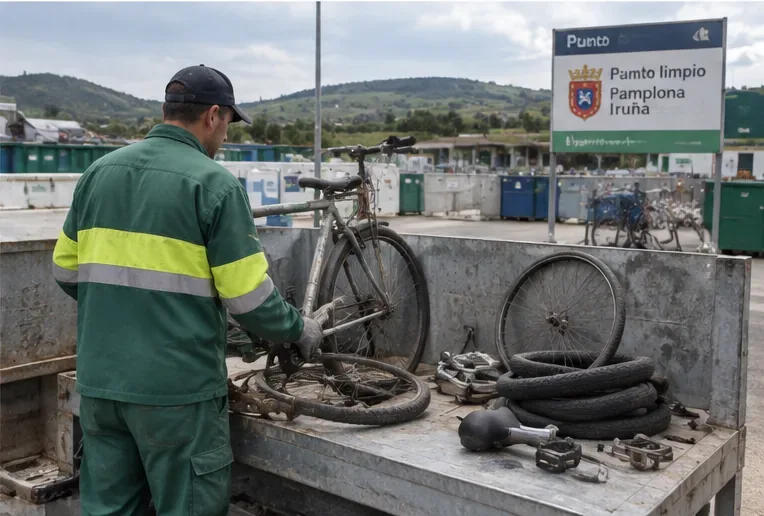 Cómo tirar una bicicleta en Pamplona: reutilizar, recoger o reciclar según su estado