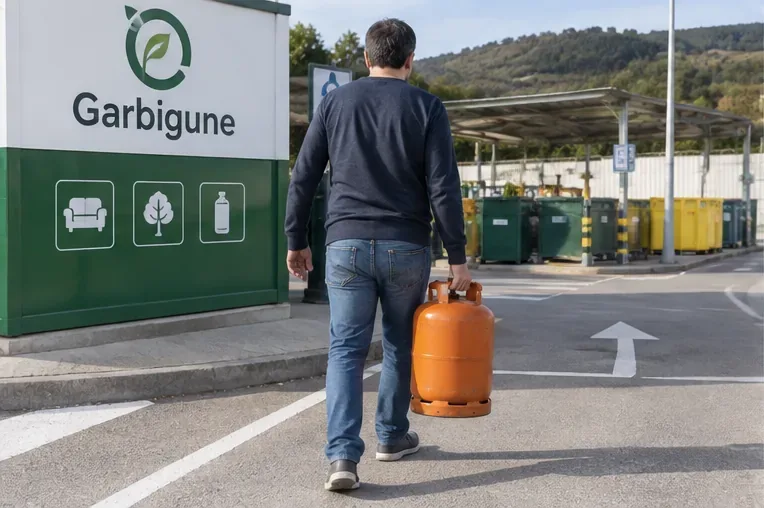 Cómo tirar una bombona de gas en Vitoria-Gasteiz: devolución, Garbigune y seguridad