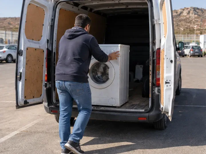 Cómo tirar una lavadora en Almería: punto limpio, recogida y retirada al comprar otra