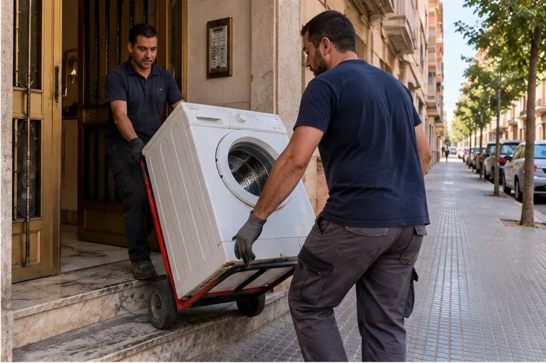 Cómo tirar una lavadora en Valencia: recogida municipal, tienda y pasos seguros