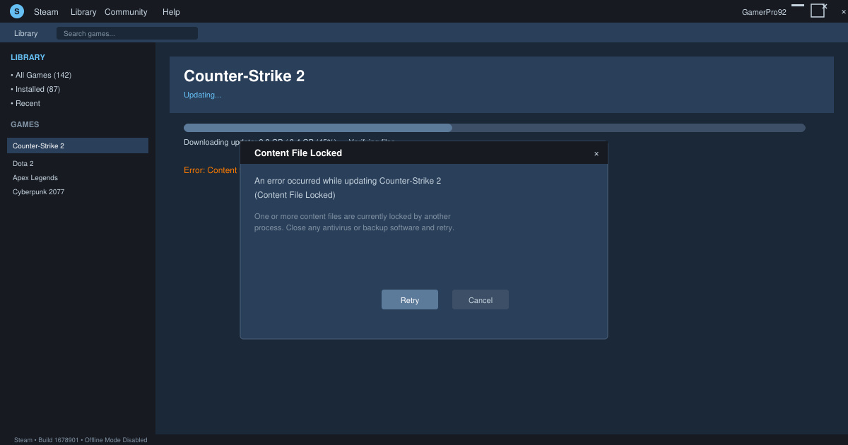 Content File Locked Steam