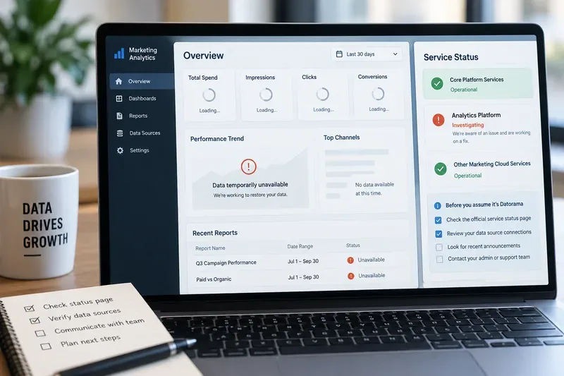 Datorama (Marketing Cloud) Down? What Marketers Need to Know