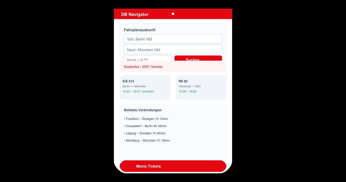 Db fahrplanauskunft 2026 kostenlos