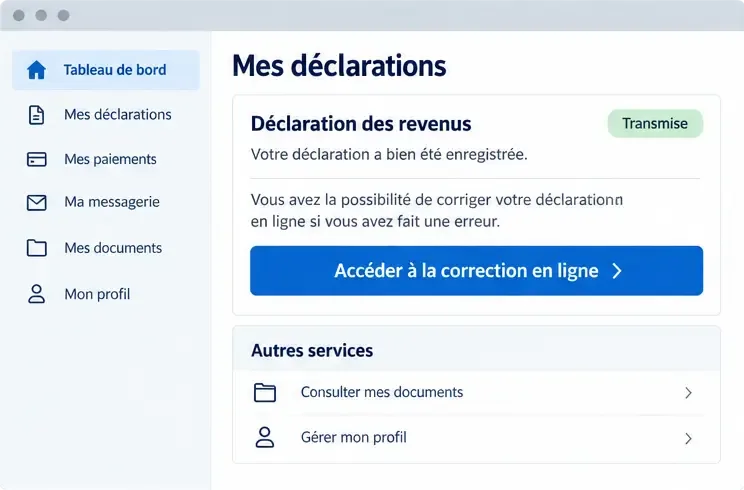 Déclaration de revenus 2026 : comment corriger une erreur après validation ?