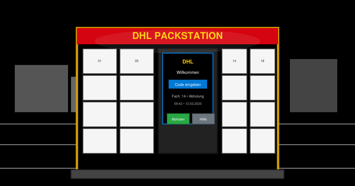 DHL Packstation wie abholen