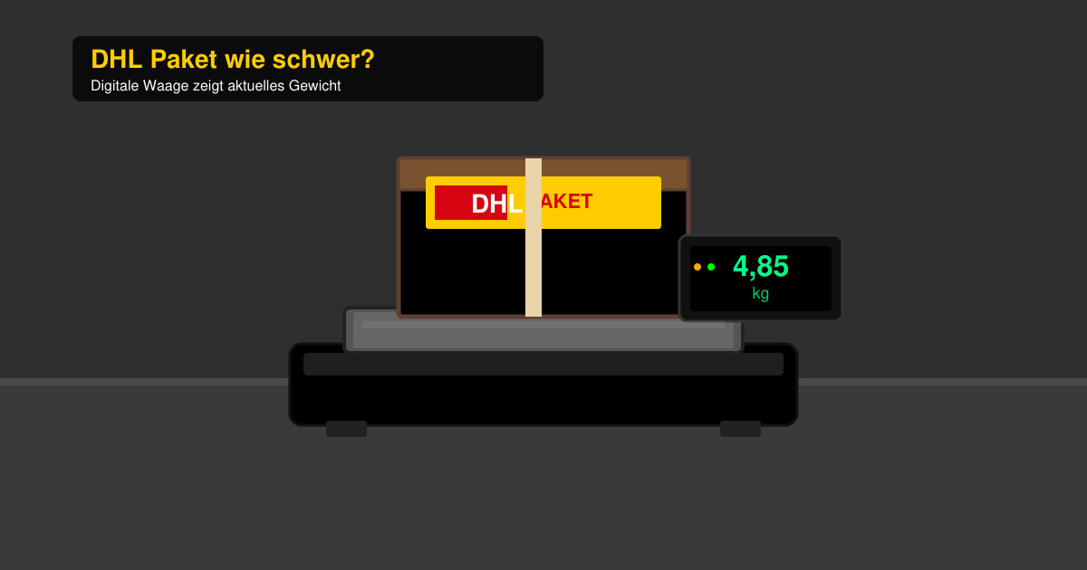 DHL paket wie schwer