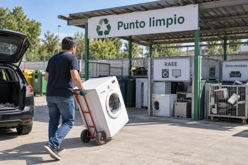Dónde tirar una lavadora: opciones legales y prácticas en España
