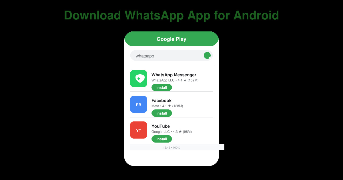 Download WhatsApp App for Android