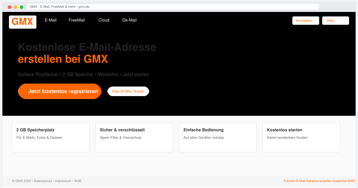 E mail adresse erstellen kostenlos GMX