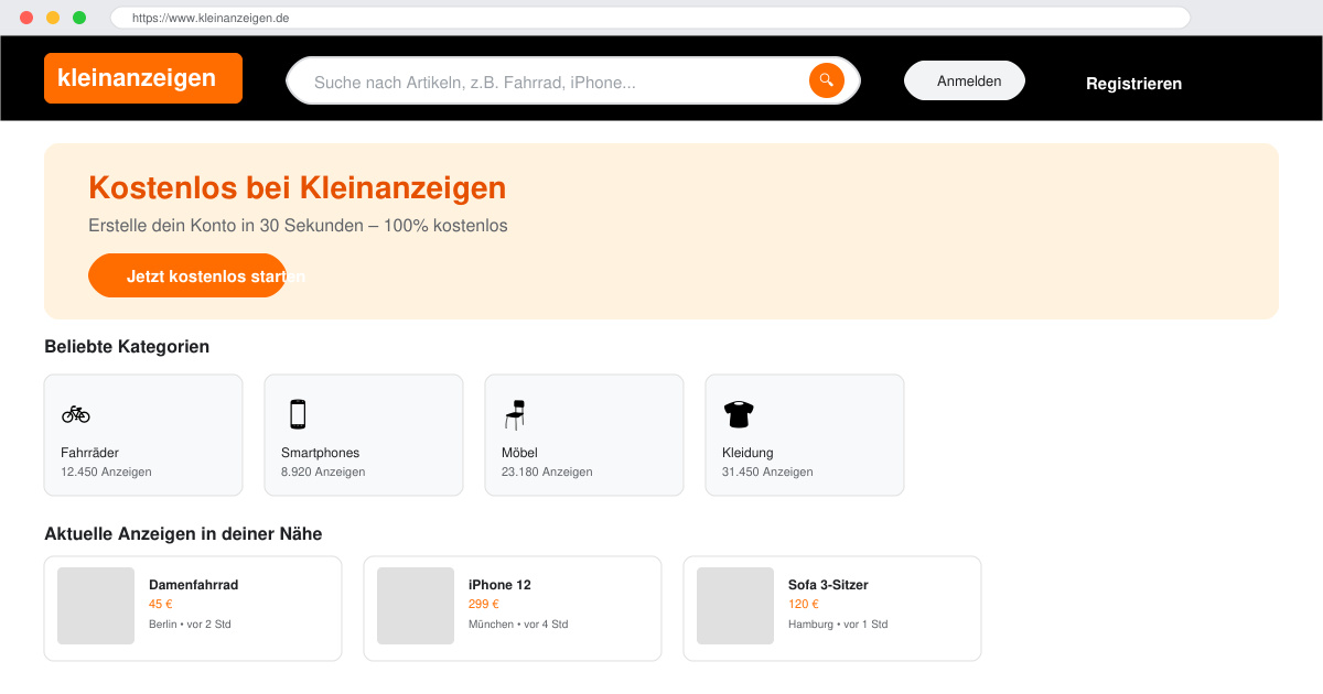 Ebay kleinanzeigen konto erstellen kostenlos