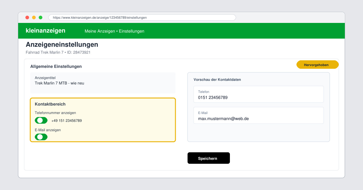 Ebay kleinanzeigen telefonnummer anzeigen