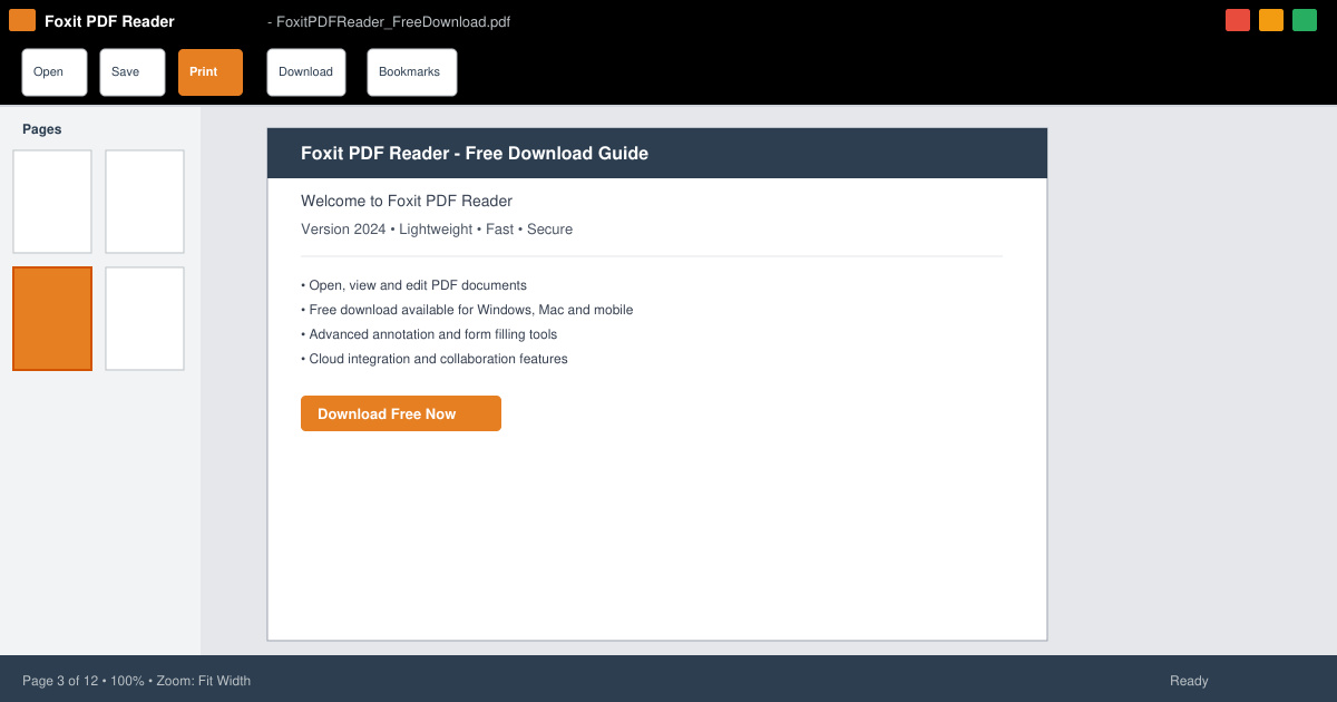 Foxit PDF Reader Free Download