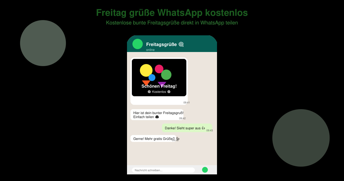 Freitag grüße WhatsApp kostenlos