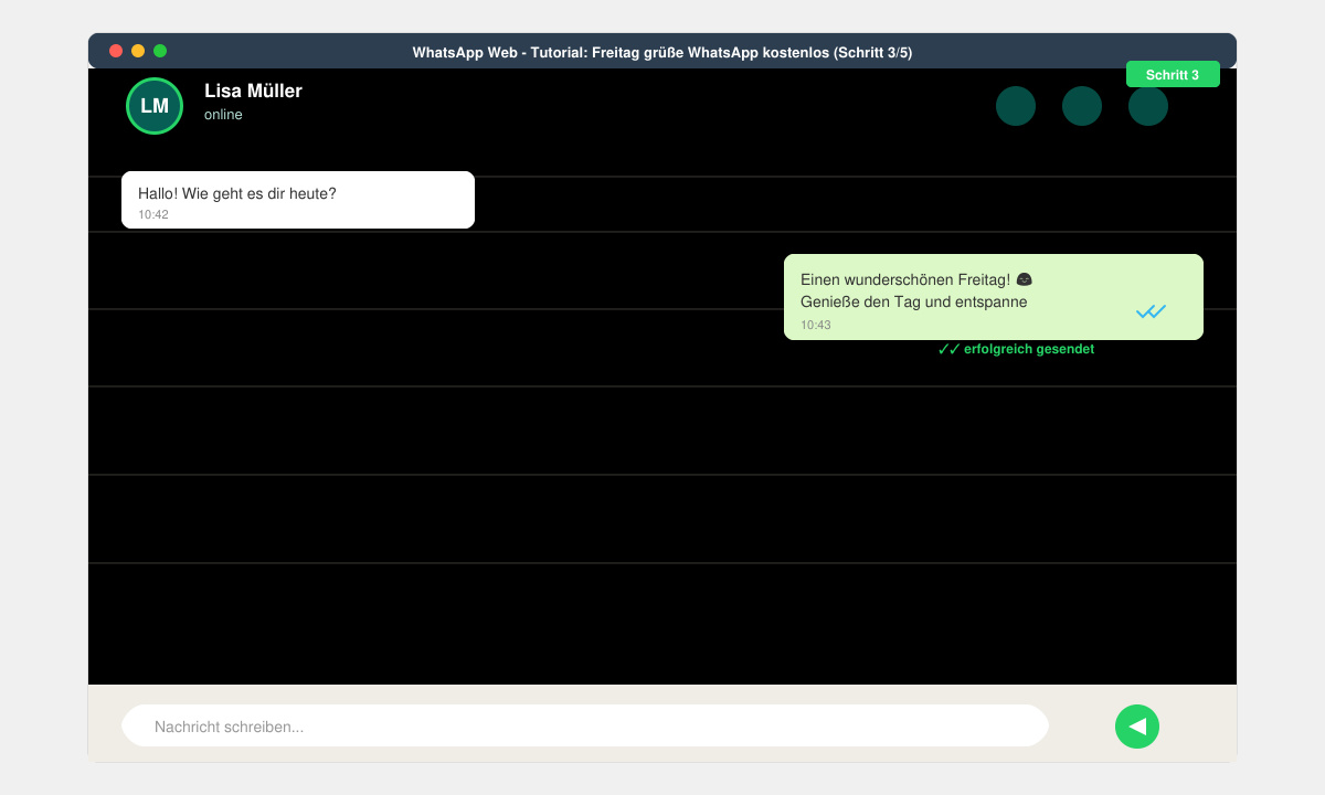 Versendete Freitag grüße WhatsApp kostenlos im Chat
