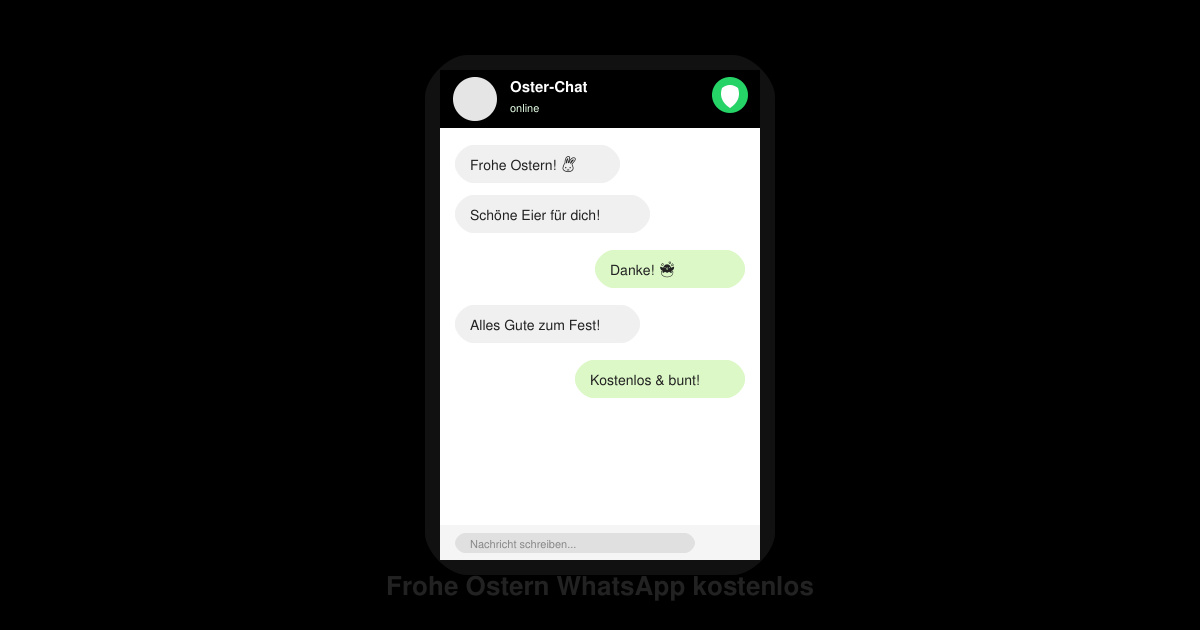 Frohe ostern WhatsApp kostenlos