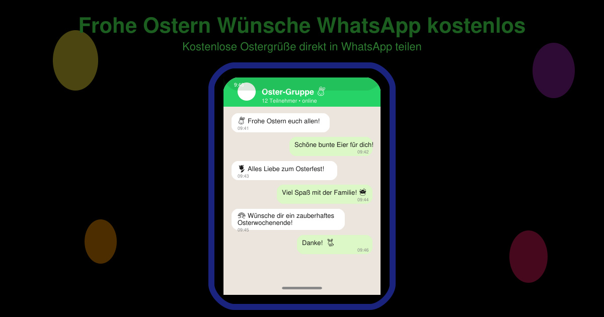 Frohe ostern wünsche WhatsApp kostenlos