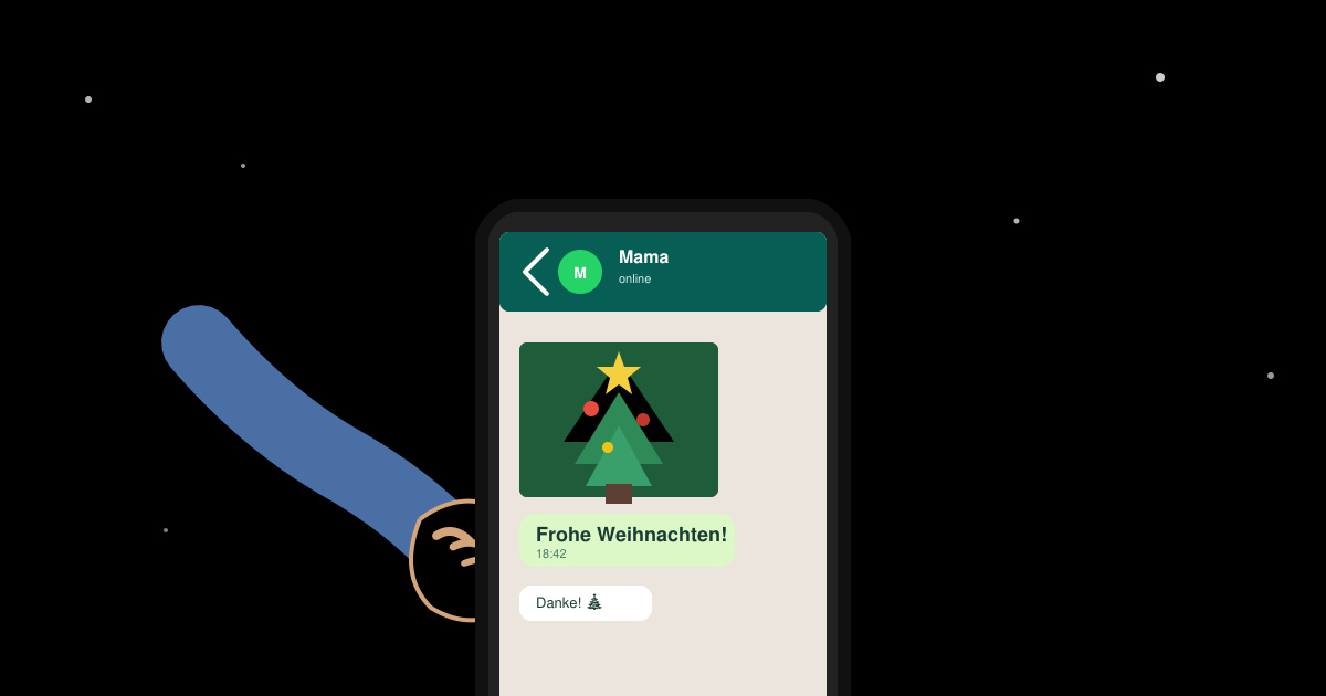 Frohe weihnachten WhatsApp kostenlos