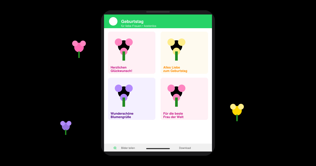 Geburtstag bilder WhatsApp für frauen kostenlos