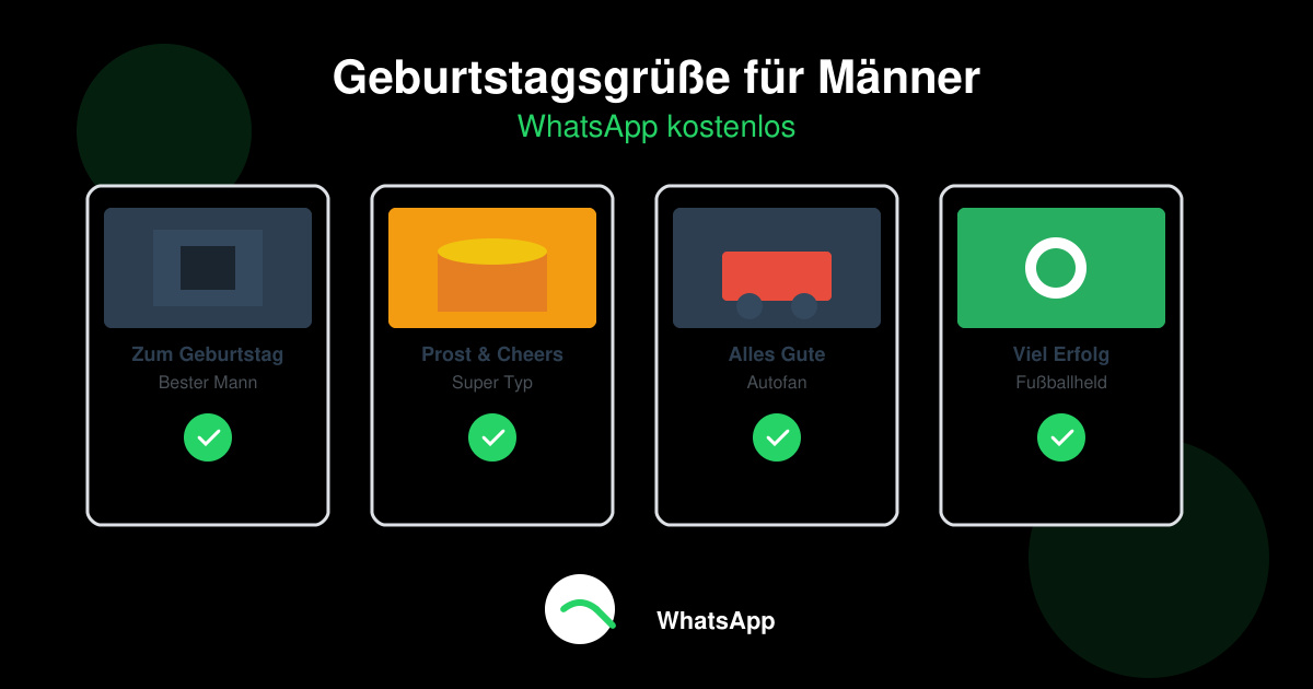 Geburtstagsgrüße für männer WhatsApp kostenlos