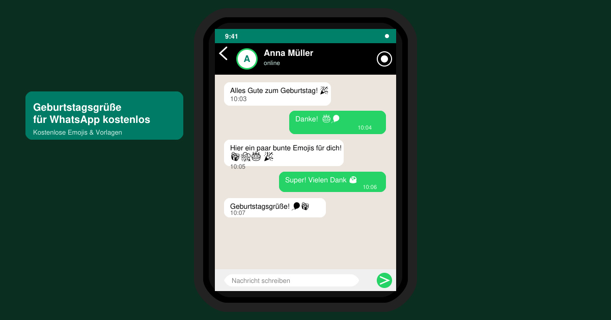 Geburtstagsgrüße für WhatsApp kostenlos