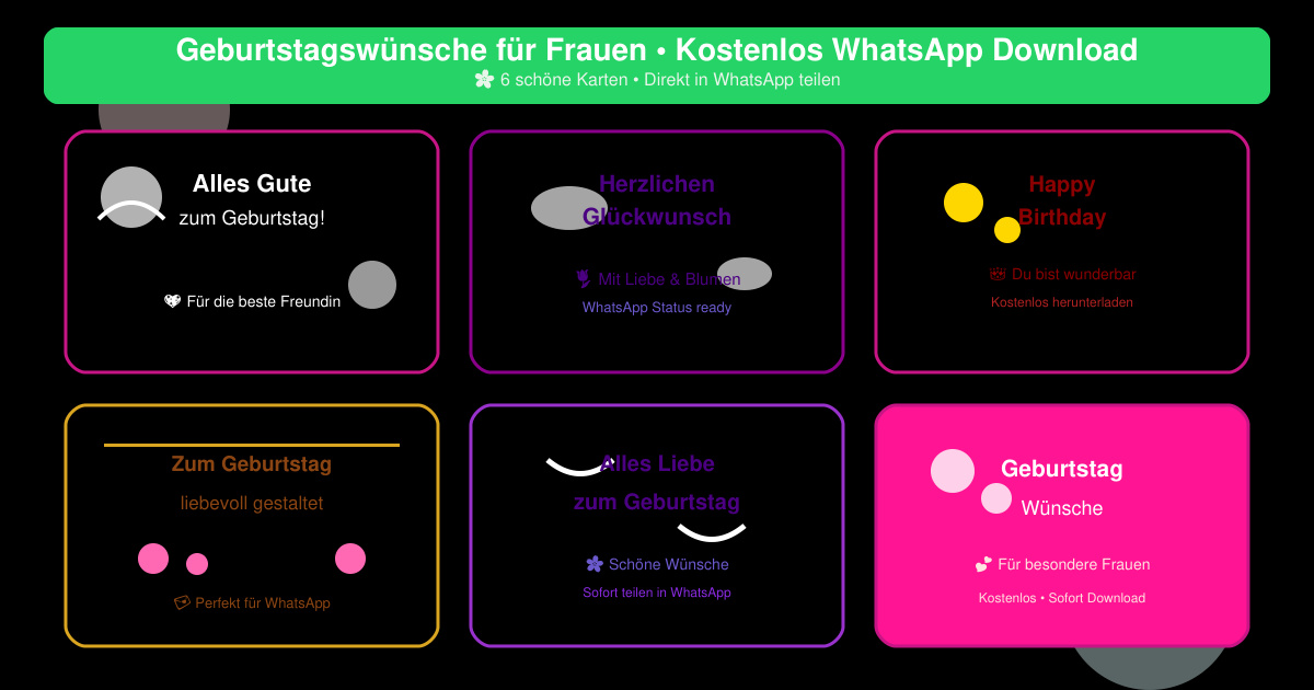Geburtstagswünsche frau WhatsApp kostenlos herunterladen