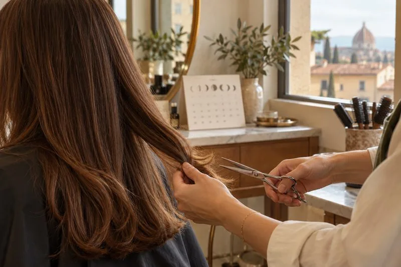 Giorni migliori per tagliare i capelli a ottobre 2026: calendario lunare per una crescita rapida o lenta
