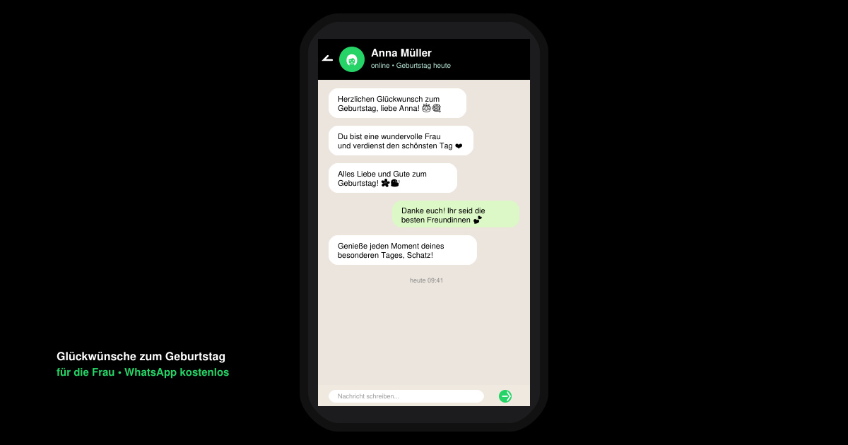 Glückwünsche zum geburtstag frau WhatsApp kostenlos
